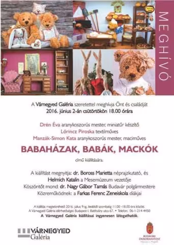 Babaházak, babák, mackók