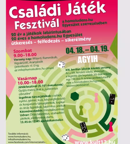 Családi Játék Fesztivál - 20 év a játékok labirintusában