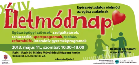 Életmódnap plakát