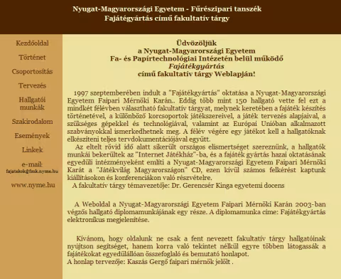 Kaszás Gergő - Fajátékgyártás elektronikus megjelenítése