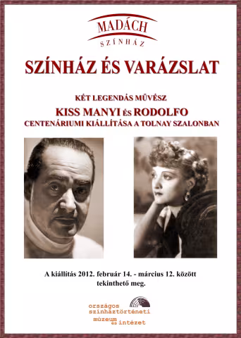 Rodolfo és Kiss Manyi kiállítás plakát