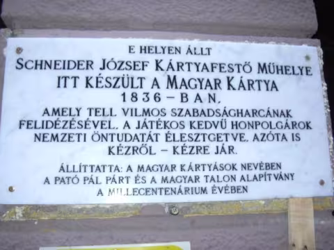 Schneider József emléktábla