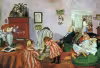 Rippl-Rónai József:  Piacsek bácsi babákkal (1905)